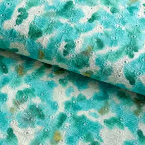 Bawełniana tkanina EMBROIDERY Paint brush design B
