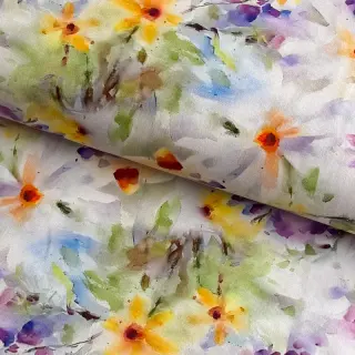 Bawełniana tkanina SATIN STRETCH Corn flowers