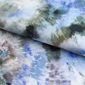 Wiskoza TWILL Messy TIE DYE design C