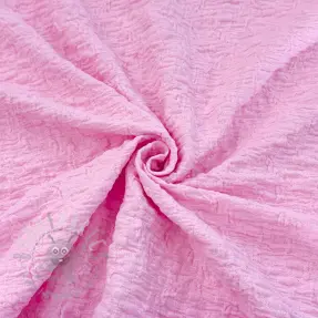 Bawełniana tkanina SMOGGED EMBROIDERY light pink