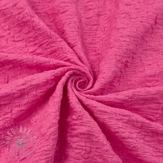 Bawełniana tkanina SMOGGED EMBROIDERY fuchsia