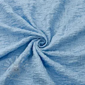 Bawełniana tkanina SMOGGED EMBROIDERY light blue