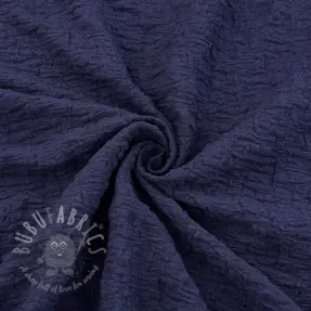 Bawełniana tkanina SMOGGED EMBROIDERY navy