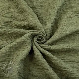 Bawełniana tkanina SMOGGED EMBROIDERY army green