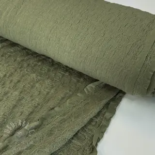 Bawełniana tkanina SMOGGED EMBROIDERY army green