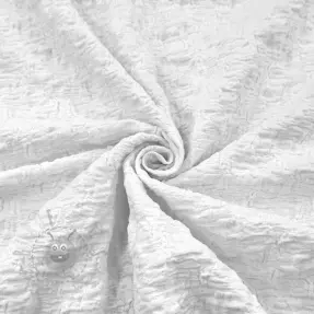 Bawełniana tkanina SMOGGED EMBROIDERY white