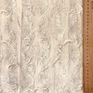 Bawełniana tkanina z lnem JACQUARD RUFFLE