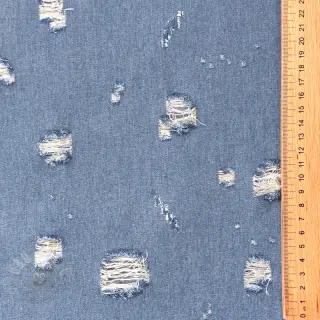 JEANS DENIM 6 OZ Big Holes light blue
