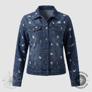 JEANS DENIM 6 OZ Big Holes dark blue