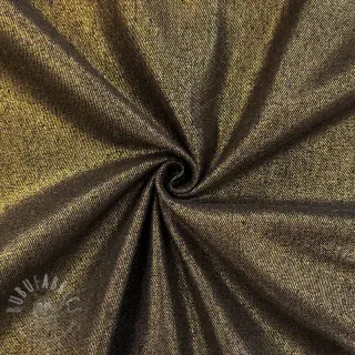 JEANS DENIM Metallic black gold