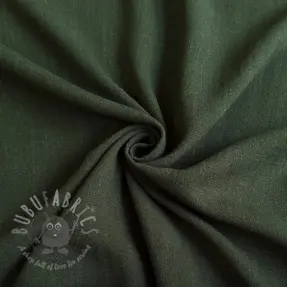 Tkanina wiskozowa z lnem WASHED army green