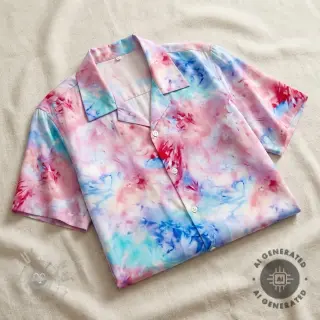 Wiskoza SATIN Blurricio design C