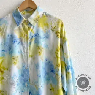 Wiskoza SATIN Blurricio design B