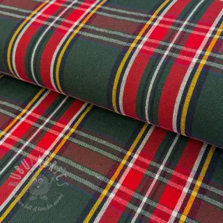 Tkanina dekoracyjna Ecossais vert rouge