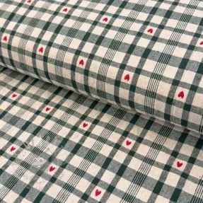 Tkanina dekoracyjna jacquard Ollon vert rouge