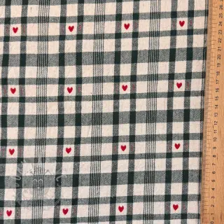 Tkanina dekoracyjna jacquard Ollon vert rouge