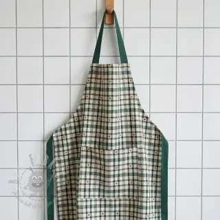 Tkanina dekoracyjna jacquard Ollon vert rouge
