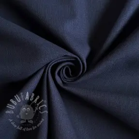 Bawełniana tkanina z lnem PREMIUM dark blue