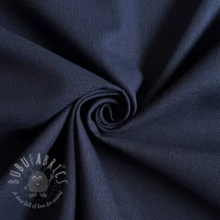 Bawełniana tkanina z lnem PREMIUM dark blue