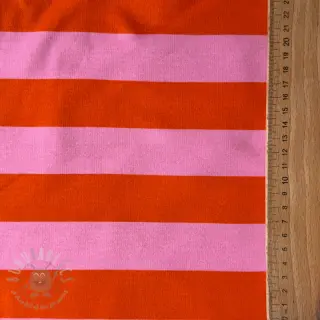 Dresówka drapana SOFT Stripes orange