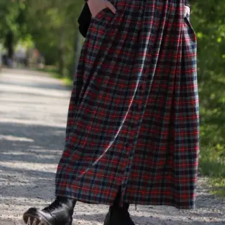 Bawełniana tkanina LIGHT FLANNEL Check design C