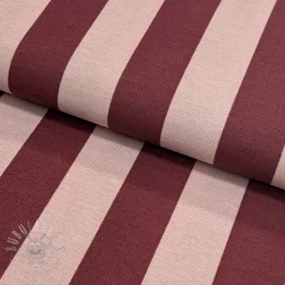Tkanina dekoracyjna premium Joyful basic stripe wine