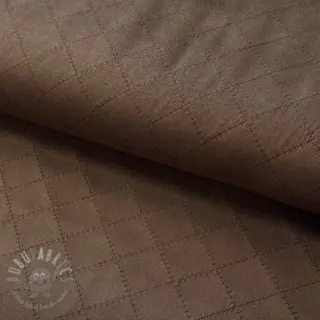 Zamsz stretch SCUBA Diamond chocolate brown