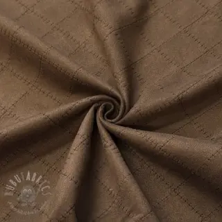 Zamsz stretch SCUBA Diamond chocolate brown