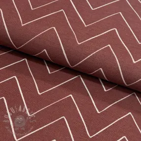 Tkanina dekoracyjna premium Freehand zigzag lines