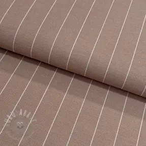 Tkanina dekoracyjna premium Perfect thin lines taupe
