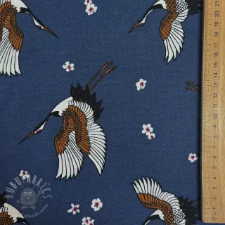 Tkanina dekoracyjna premium Crane blossom sky