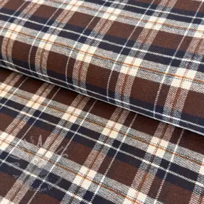 Bawełniana tkanina FLANEL YARN DYED BRUSHED CHECK design G