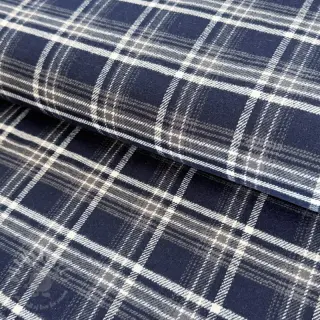 Bawełniana tkanina FLANEL YARN DYED BRUSHED CHECK design D