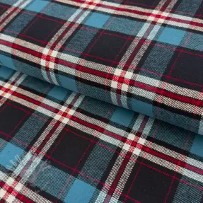 Bawełniana tkanina FLANEL YARN DYED BRUSHED CHECK design H
