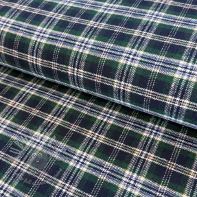 Bawełniana tkanina FLANEL YARN DYED BRUSHED CHECK design K