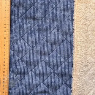 Sztruks QUILT navy