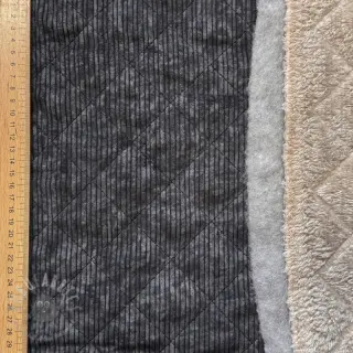 Sztruks QUILT black