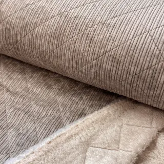Sztruks QUILT champagne