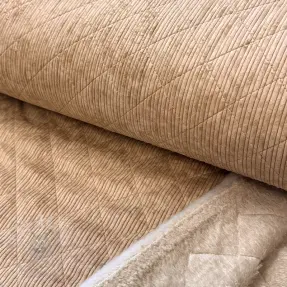 Sztruks QUILT taupe