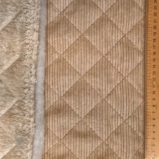 Sztruks QUILT taupe