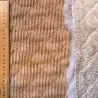 Sztruks QUILT light brown
