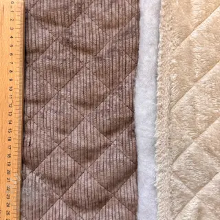 Sztruks QUILT brown