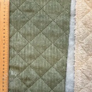 Sztruks QUILT khaki