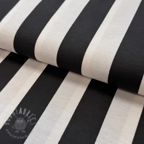 Tkanina dekoracyjna premium Joyful basic stripe black