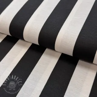 Tkanina dekoracyjna premium Joyful basic stripe black