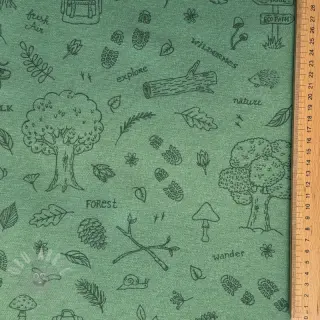 Tkanina dekoracyjna premium Wander woods doodle