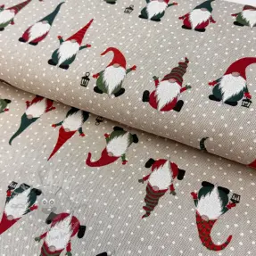 Tkanina dekoracyjna Linenlook Jolly tomte