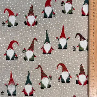 Tkanina dekoracyjna Linenlook Jolly tomte