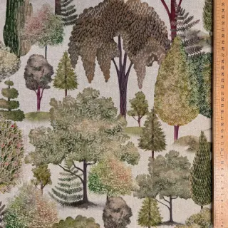 Tkanina dekoracyjna Linenlook Wandering tree wood digital print