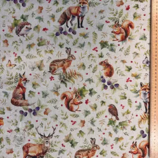 Tkanina dekoracyjna Linenlook Animal forest dream digital print